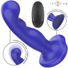 Intense - Shorty Vibrateur Avec Ventouse Télécommande Bleue